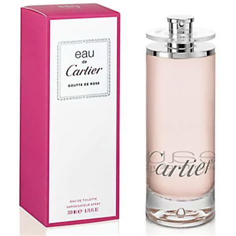 eau de cartier goutte de rose 200ml|eau cartier goutte rose.